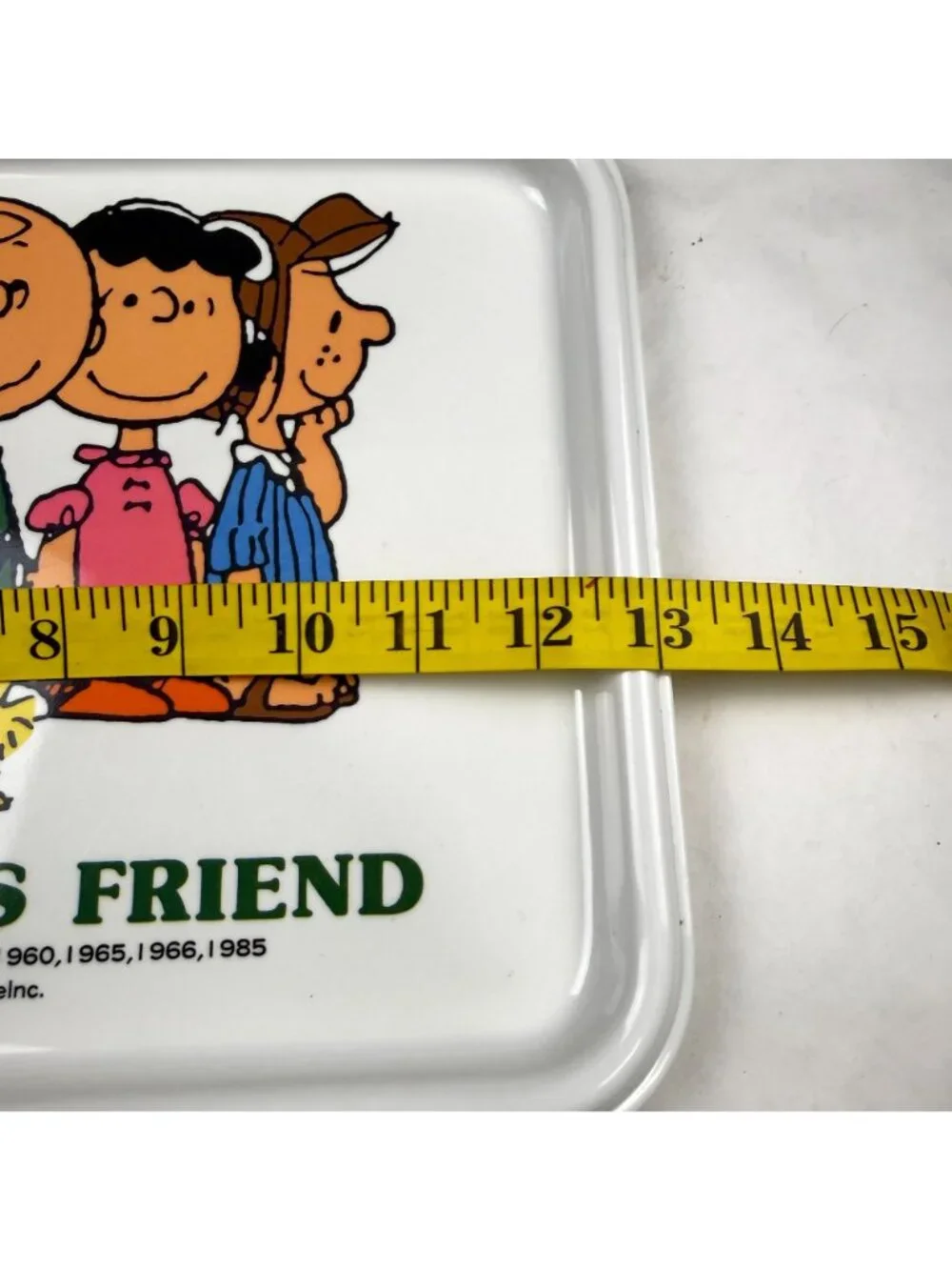 Vintage Snoopy & His Friend Shelina Melamine Tray Peanuts Design